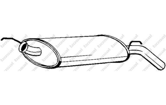 Exhaust backbox / end silencer 200-149 Bosal