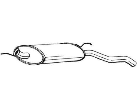 Exhaust backbox / end silencer 200-165 Bosal, Image 2