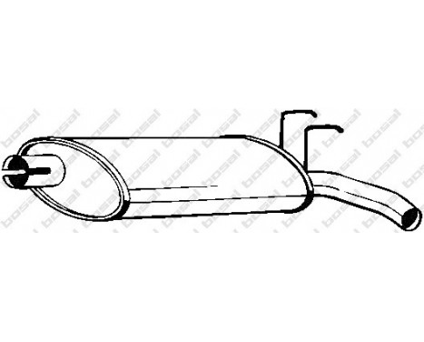 Exhaust backbox / end silencer 200-177 Bosal