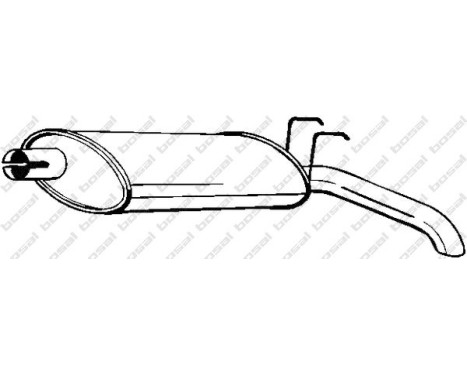 Exhaust backbox / end silencer 200-179 Bosal, Image 2