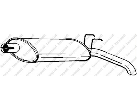 Exhaust backbox / end silencer 200-179 Bosal