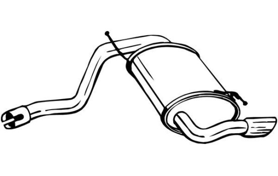 Exhaust backbox / end silencer 200-181 Bosal