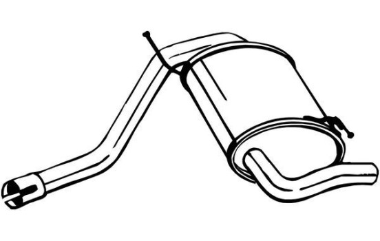 Exhaust backbox / end silencer 200-219 Bosal