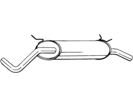 Exhaust backbox / end silencer 200-229 Bosal, Image 2