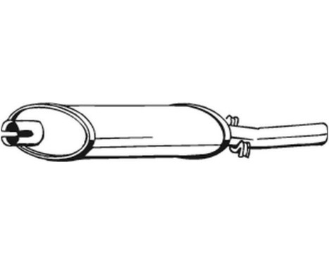 Exhaust backbox / end silencer 200-385 Bosal, Image 2