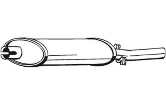 Exhaust backbox / end silencer 200-385 Bosal, Image 2