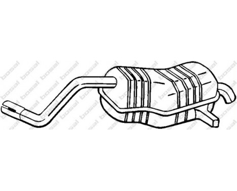 Exhaust backbox / end silencer 200-515 Bosal