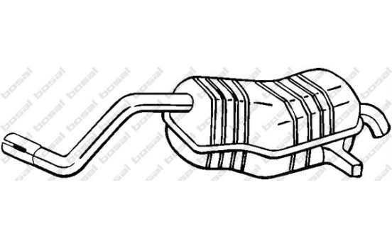 Exhaust backbox / end silencer 200-515 Bosal