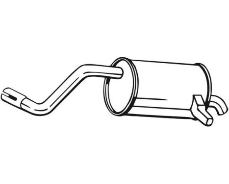 Exhaust backbox / end silencer 200-515 Bosal, Image 2