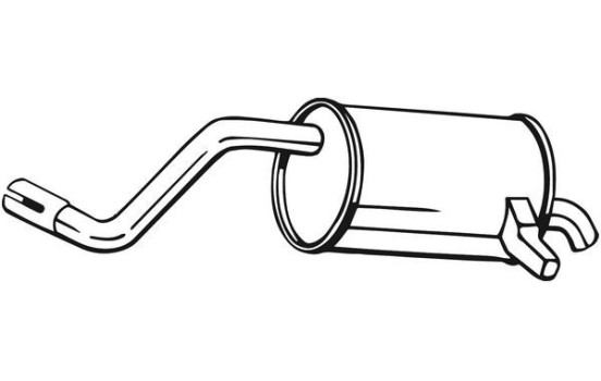 Exhaust backbox / end silencer 200-515 Bosal, Image 2