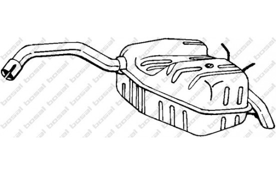 Exhaust backbox / end silencer 200-549 Bosal