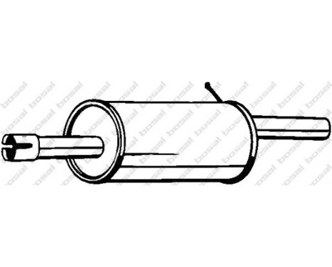 Exhaust backbox / end silencer 200-555 Bosal