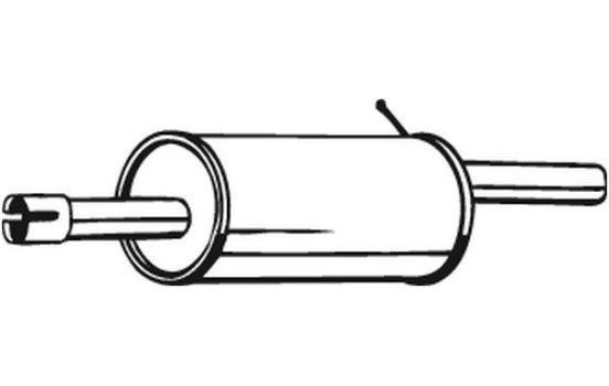 Exhaust backbox / end silencer 200-555 Bosal, Image 2