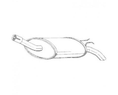 Exhaust backbox / end silencer 200-785 Bosal