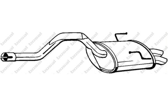Exhaust backbox / end silencer 200-803 Bosal