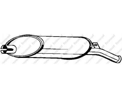 Exhaust backbox / end silencer 200-925 Bosal