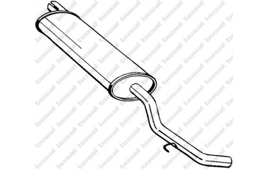 Exhaust backbox / end silencer 200-959 Bosal