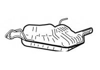 Exhaust backbox / end silencer 21001 Walker