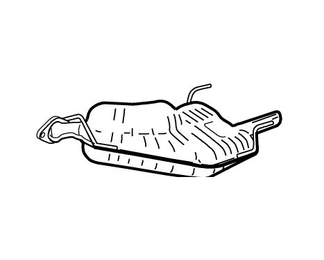 Exhaust backbox / end silencer 21001 Walker