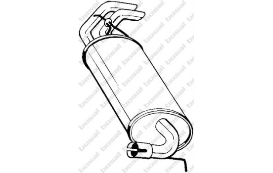 Exhaust backbox / end silencer 211-077 Bosal
