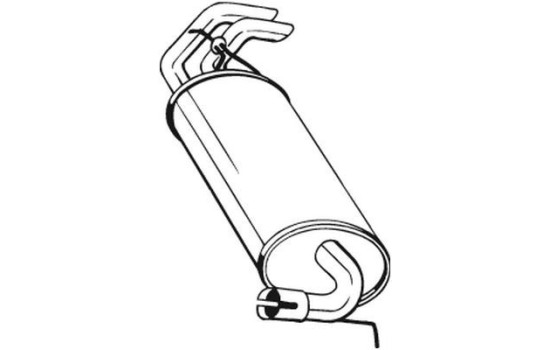 Exhaust backbox / end silencer 211-077 Bosal, Image 2