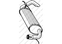 Exhaust backbox / end silencer 211-395 Bosal