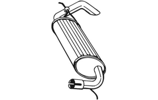 Exhaust backbox / end silencer 211-395 Bosal, Image 2