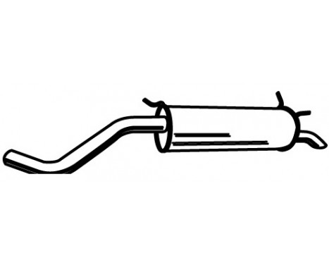 Exhaust backbox / end silencer 21162 Walker