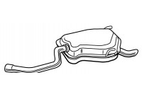 Exhaust backbox / end silencer 21298 Walker