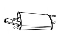 Exhaust backbox / end silencer 21303 Walker