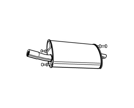 Exhaust backbox / end silencer 21303 Walker