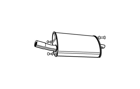 Exhaust backbox / end silencer 21303 Walker