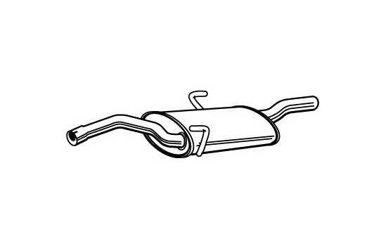 Exhaust backbox / end silencer 21400 Walker