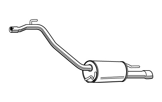 Exhaust backbox / end silencer 21478 Walker