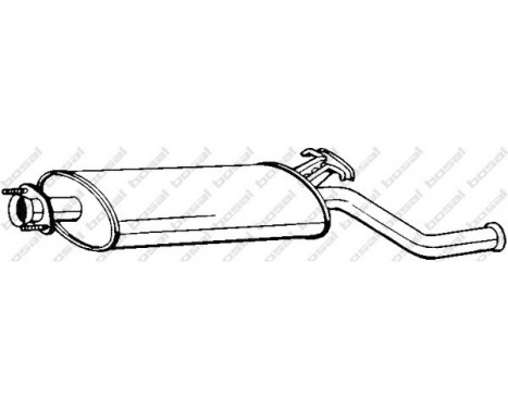 Exhaust backbox / end silencer 215-211 Bosal