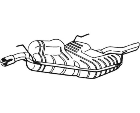 Exhaust backbox / end silencer 215-219 Bosal, Image 2