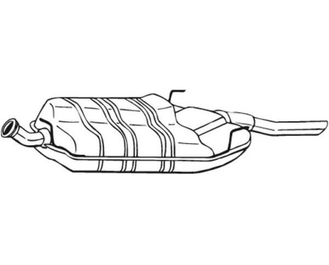 Exhaust backbox / end silencer 215-829 Bosal, Image 2