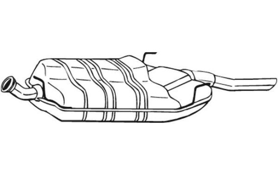 Exhaust backbox / end silencer 215-829 Bosal, Image 2