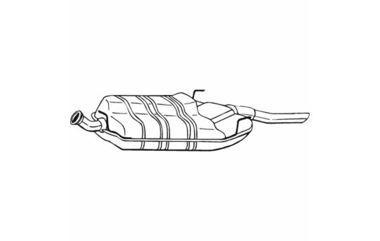 Exhaust backbox / end silencer 215-831 Bosal