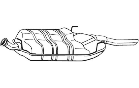 Exhaust backbox / end silencer 215-831 Bosal, Image 3