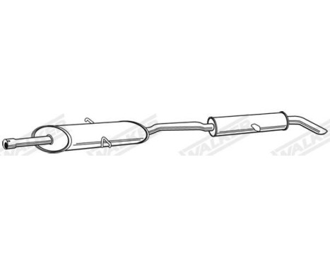 Exhaust backbox / end silencer 21521 Walker, Image 2