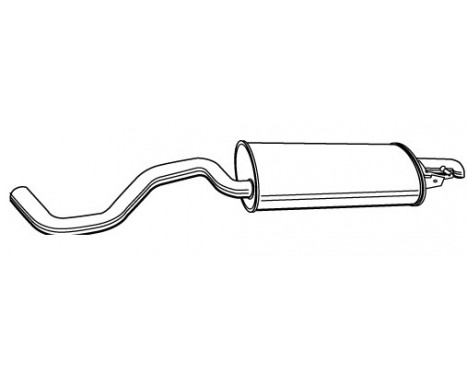 Exhaust backbox / end silencer 21875 Walker