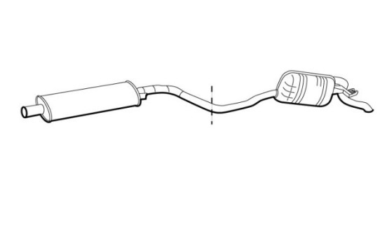 Exhaust backbox / end silencer 21880 Walker