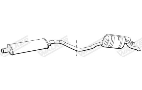 Exhaust backbox / end silencer 21880 Walker, Image 2