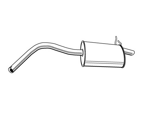 Exhaust backbox / end silencer 21892 Walker