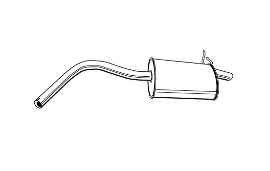 Exhaust backbox / end silencer 21892 Walker
