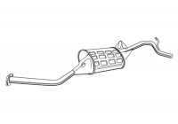 Exhaust backbox / end silencer 21896 Walker