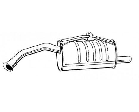 Exhaust backbox / end silencer 21898 Walker