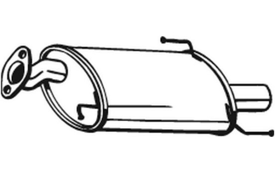 Exhaust backbox / end silencer 219-019 Bosal