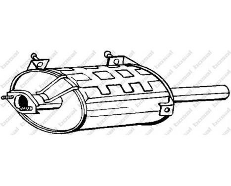 Exhaust backbox / end silencer 219-093 Bosal